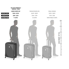 Kamiliant by American Tourister 3 Pc Harrier Edge 8W Set 56 Cm, 68 Cm & 78 Cm - Small, Medium & Large Polypropylene(PP) Hardside 8 Wheels Spinner Luggage Set/Trolley Bag Set (Slate Grey)