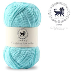 Nestnhaven Acrowools Graze Hand Knitting and Crochet Yarn. Pack of 1 Ball - 100gms. Shade no - NNHG001 (Berry Purple)
