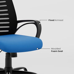 Green Soul Atom | Ergonomic Office Chair for Home & Office | 12 Months Warranty | Comfortable & Spacious Seat | Rocking-tilt Mechanism | Heavy Duty Metal Base (Black)