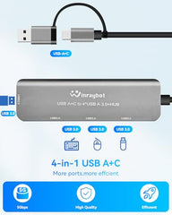 USB 3.0 to HDMI Adapter for Monitor 1080P@60Hz Display with 5Gbps High Speed Transmission, Support Extend & Mirror Mode, Compatible with Window Mac Laptop Desktop Projector TV
