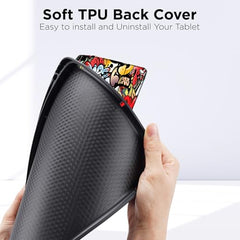 Robustrion Case Cover for iPad Air 11 inch Cover M4 / M3 / M2 / iPad Air 5th Generation Cover/iPad Air 4th Generation with [Pencil Holder] for iPad Air 11 inch M4 M3 M2 /Air 4 5 10.9" - Black