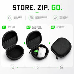 Street27® Portable Multi Purpose Protective Hard Travel Carrying Case Storage Bag for Mouse - Black