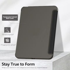 ProElite Cover for Xiaomi Mi Pad 8/8 Pro/Mi Pad 7/7 Pro 11.2 inch Cover, Flip Case Cover with Transparent Back & Stylus Pen [Auto Sleep Wake Support], Black