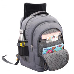 ROZEN 46 cms School Bag Class 5-12 Large 4 partition Laptop Collage Office Travel Backpack Unisex (GREY)