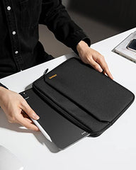 tomtoc Slim Laptop Sleeve for 14-inch MacBook Pro M2/M1 Pro/Max A2779 A2442 2023-2021, Water-Resistant Protective Case for 13-inch MacBook Air/Pro M2/M1 with a Hard Cover, Laptop Accessory Bag