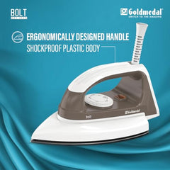 Goldmedal Glide 1100W Dry Iron | Non-stick Weilburger Premium