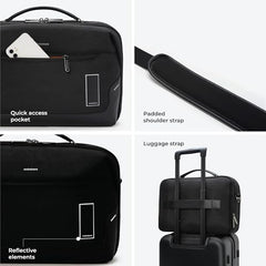 MOKOBARA Bento Briefcase 14 Inch Laptop Bag 15L Office Use Black