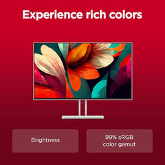 Lenovo L27-4C| 27 Inch (68.58 cm) Ultraslim Monitor, FHD 1920x1080, IPS, 144Hz, 99% sRGB, 1ms, 2x3W Speakers, Dual HDMI, Display Port, Audio Port, AMD FreeSync,Eyesafe, Bezel-Less, VESA Mount, Grey