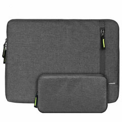 Lifini Water Resistant Laptop Bag Sleeve Case Cover for Men & Women with Charger Pouch Compatible for 15 Inch to 15.6" Inches Laptop Sleeve & Notebooks/MacBook, Office/College Laptop Bag (Grey)