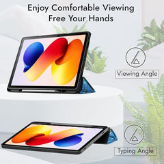 Robustrion Cover for Redmi Pad 2 Pro 12.1 inch Cover Case with Pencil Holder, Trifold Cover Case for Redmi Pad 2 Pro 5G Tablet Cover [Auto Sleep Wake Support] - Black
