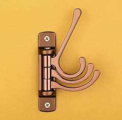 iSTAR Wall Hooks for Hanging | Flexible 4 Pin Hooks Bathroom Cloth Hanger Wall Hook Door Robe Hooks for Hanging Keys, Clothes, Towel (Rose Gold, Pack of 3)