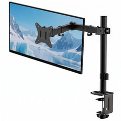 Artikel Double Monitor Desk Mount | Adjustable Heavy Duty Monitor Arms | VESA Mount with C Clamp & Grommet Mounting Base | Computer Monitor Stand for Screen up to 27 inch | Table Mounted | Black