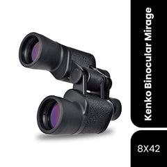 KENKO Mirage Binoculars 16x50, Porro Prism Type, Magenta Coating, Having 16X Magnification & Objective Diameter 50mm, Perfect for Bird Watching and Starry Sky Observation, Black (Made in Philippines)