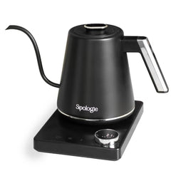 Sipologie Precision Electric Gooseneck Kettle SE 1000ml | 5°C Adjustable Temperature with 91/93/96°C Presets | Keep Warm Timer | 304 Stainless Steel | Pour Over Coffee & Tea | 1100W | 1 Year Warranty