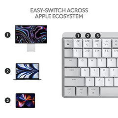 Logitech MX Mechanical Wireless Illuminated Performance Keyboard with Free Adobe Subscription, Linear Switches, Backlit Keys, Bluetooth, USB-C