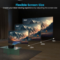 Portronics Beem 450 Smart LED Projector with 1080p Full HD Resolution, Built-in Streaming Apps (Netflix, Prime Video, Hotstar), 4000 Lumens, Screen Mirroring, 3 Watt Speaker, Bluetooth, Wi-Fi (White)