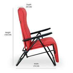 FURLAY Alloy Steel Recliner Chair Cloudy Apple Red