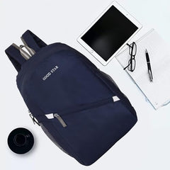 GOOD STAR Navy Blue 30L Daypack | Lightweight, Multipurpose Backpack with Front Zipper Pocket for Travel, Hiking, School & Daily Use - Blue, School Bag for Kids