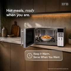 IFB 28 L Air Fry Convection Microwave with 5 in 1 Versatility Bake, Grill, Roast, Reheat, Combi-Cook Mode, Paneer/Ghee Modes, 300 Auto Cook Menus (28SC5, Silver, Auto Defrost,10 Power Levels)