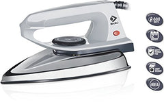 Bajaj DX-2 600W Dry Iron | Advance Soleplate And Anti-Bacterial German Coating Technology | 180 Degree Swivel Cord | Cool Touch Handle | 2-Yrs Warranty 【Black】
