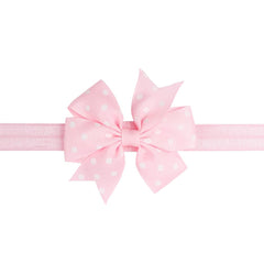 MOMISY Baby Girls Polka Design Ribbon Hair Bows Headbands Hair Band Hair Accessories for Babies- Pack of 8, Assorted Colour
