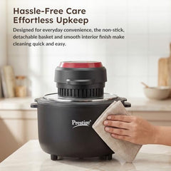 Prestige Multi-Chef All-in-One Air Fryer |80% less Oil Consumption|6.5L Capacity |1200 Watts Power|Airfry,Oven, Toast, Grill|See Through Lid|Advance Digital Display|Even Heat Distribution|Black