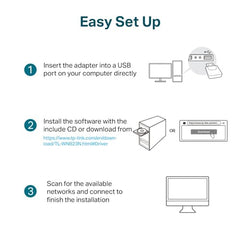 TP-LINK WiFi Dongle 300 Mbps Mini Wireless Network USB Wi-Fi Adapter for PC Desktop Laptop(Supports Windows 11/10/8.1/8/7/XP, Mac OS 10.9-10.15 and Linux, WPS, Soft AP Mode, USB 2.0) (TL-WN823N),Black
