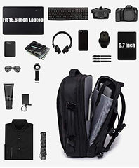 Red Lemon Titan Ultrafit Plus Bange Series 15.6-inch Laptop Bags Backpacks for Men and Women 45L Outdoor and Camping 3in1 Office Bags,Travelling,Backpack (With Bottle Holder), Black