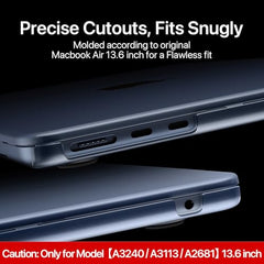 Saco for MacBook Air 13 inch Case M5 2026 M4 2025 M3 M2 2024-2022 A3449 A3240 A3113 A2681 100% Match Official Color, Scratch Resistant, Easy to Snap on | MacBook Air 13.6 inch Case