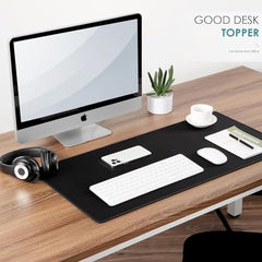Sounce Mouse Pad Mercerized Surface Anti-fray Edges and Anti-Slip Rubber Base Gaming Mouse Pad a Laptop Desk Mat with Smooth Mouse Control Dimensions 900L x 400B x 2H mm (Black)