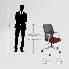 Interio by Godrej Vurv Mesh Mid Back Study Chair