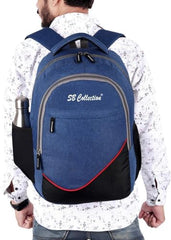 S.B. Collection Bags Unisex Usb Waterresistance Office/Business/College Daily Use Helping hand Backpack 32L Laptop Backpack (Grey Pro Plus)