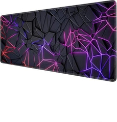 Uniquora Large Desk Mouse Mat, Extended Gaming, Office Keyboard Pad, Waterproof Non-Slip Surface, Stitched Edge Anti-Fray Thick Fabric Rubber Base Mat for Home Laptop Study or Work Setup (Gaming)