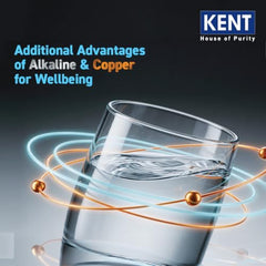 KENT Grand Plus Alkaline + Copper RO Water Purifier | RO+UV+UF+Alkaline+Copper+TDS Control+UV in Tank|ISI Marked| Auto Flush Feature|9L Tank|20 LP/Hr |Ideal For Borewell/Tanker/Municipal Water | White