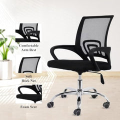 Casa Haus Italia Premium Leatherette Office Chair for Work | Boss Chair, Ergonomic Executive, Luxurious Cushioned Arms & Seat, 2 Point Back Massager, Heavy Duty Metal Base (Burgundy)