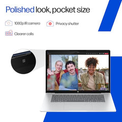HP Smartchoice Omnibook 5 OLED (Previously Pavilion), Snapdragon X Processor 45 Tops (16GB LPDDR5x,1TB SSD) 2K,16''/40.6cm, Win11, Office24, Silver, 1.59kg, fb0001QU, Multi-Day Battery AI Laptop
