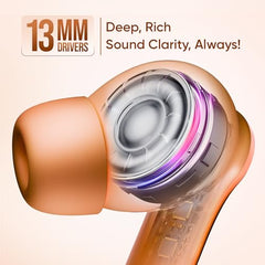 Mivi DuoPods B4 Ear Buds Wireless, 50H Playtime, ENC, 13mm, Bluetooth 5.1