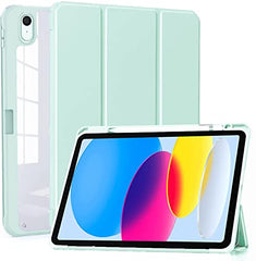 ProElite Case Cover for Apple iPad (A16) 11th/10th Generation (2025/2022), Transparent case Cover with Pencil Holder for iPad 11th/10th Gen 2025/2022, Grey
