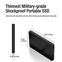 SP Silicon Power 2Tb Portable Ssd, USB-C, Aluminum Case USB 3.2 Gen 2 Type-C External Solid State Drive, Up to 520Mb/S, Bolt B75 Pro Series