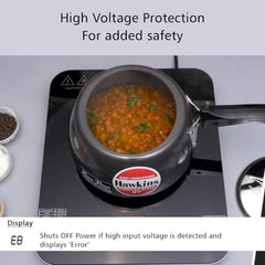 Hawkins Futura Single Induction Hob, 2000-W Cooktop with 20 Power Settings, Precise Time Setting Intervals, Child Lock, Black (FIC1A1)