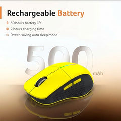 Acer Prism Dual Mode Wireless Mouse I 2.4G + Bluetooth I Silent Click I 3200 DPI (800-1200-2400-3200) I Rechargeable 500mAh I RGB LED I 6 Buttons I Lightweight 87g I Ergonomic Design for Laptop PC Mac