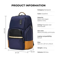 MOKOBARA Coupe 21L Laptop Backpack 15.6 Inch Office Travel Grey