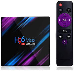 AJUK® 4K Mini PC Box with Bluetooth, Android 10, 4GB Ram 32 GB ROM, RK3318 Quad Core Processor, H.265 Decoding,Support 2.4G/5.0G Dual WiFi