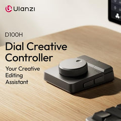 ULANZI D100H Video Editing Keyboard with Dial Knob Wireless Bluetooth
