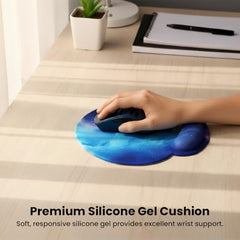 TECPHILE Mouse Pad Wrist Support with Massage Design, Ergonomic Dog Paw Mouse Mat, Pain Relief Memory Foam, Anti-Slip PU Base, Cushion Mousepad Wrist Rest for Gaming, Home, Office, Laptop, Computer