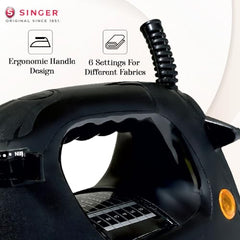 SINGER STEAMINATOR 8 Bar 2600 W Steam Generator Iron | 100 g/min Continuous Steam | 1.5L Water Tank | Ceramic Soleplate | Vertical Steam | Auto Shut-Off | Heavy Duty | ISI Certified | 2 Years Warranty