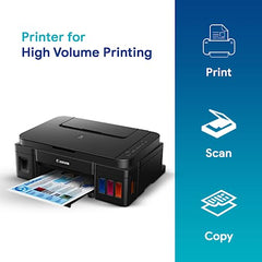 Canon PIXMA MegaTank G3000 All in One WiFi Ink Tank Colour Printer with Scanner for Home, Upto 6000 Black and 7000 Colour Prints with 2 Additional Black Ink Bottles