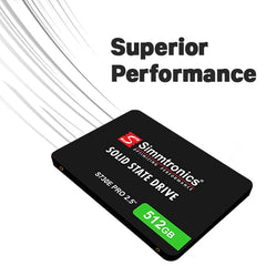 Simmtronics 512GB Sata 2.5 Inch Solid State Drive for Desktop and Laptop with Three Years Warranty