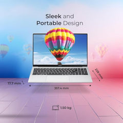 Acer Aspire 3, Intel Core Celeron N4500, 8GB DDR4 RAM/256GB SSD, 39.62 cm /15.6" TN HD Display, Win 11Home, Office 2024 + M365 Basic, Pure Silver, 1.5 Kg, A325-45, Thin & Light Laptop