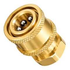 JPT Heavy Duty Pressure Washer Coupler | 1/4-Inch Quick Connect Fitting | Solid Brass Build | Quick Coupler Female Socket
